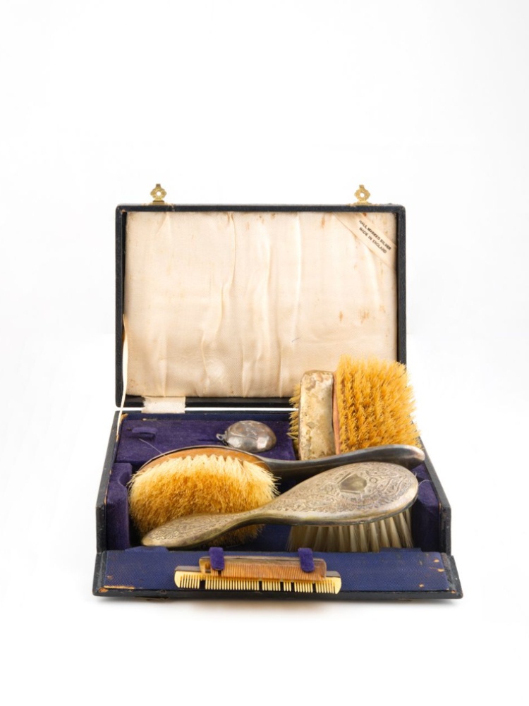 Art Nouveau silver vanity kit from the Mangaldas family archives