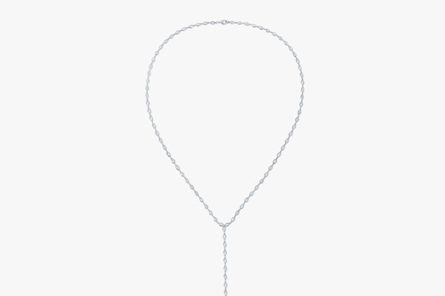 Anita Ko Bezel Marquise Diamond Lariat 