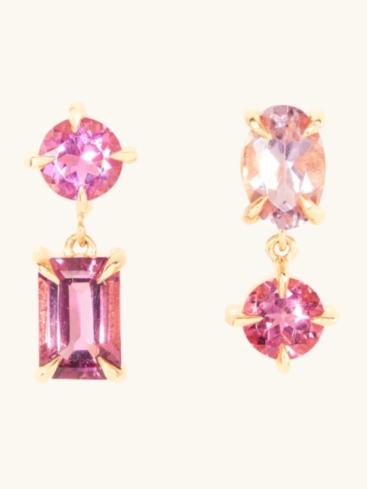 Catbird Pastille tourmaline earrings