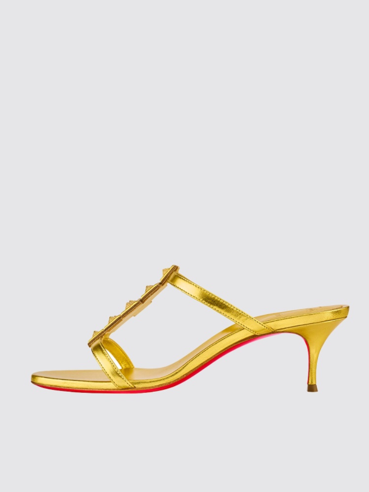 Gold Diwalina Heels from Christian Louboutin