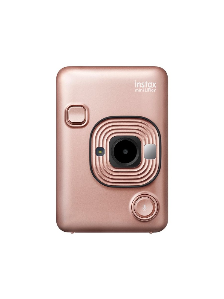 Fujifilm Instax LiPlay Plus Instant Camera Kit in Blush Gold