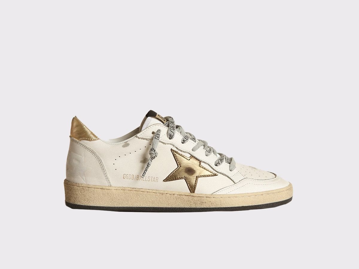 Golden Goose Ball Star with gold star and heel tab