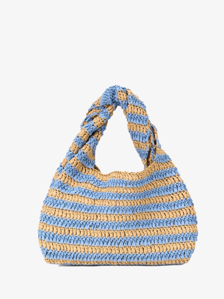 ALC Parker Striped raffia bag