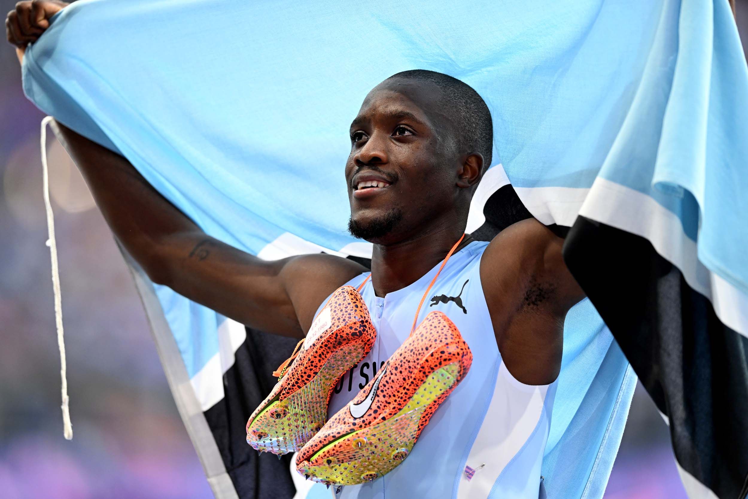 Letsile Tebogo won Botswana's first Olympic gold medal in the 200m sprint